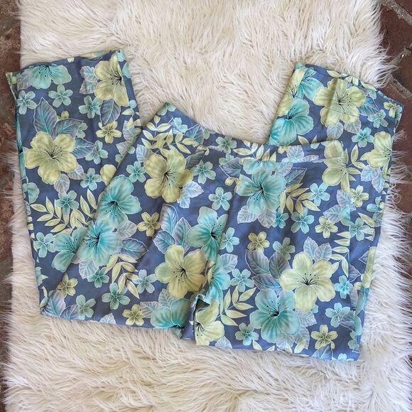 Tommy Bahama 100% Silk Tropical Print Pants Size 2 - Picture 7 of 11